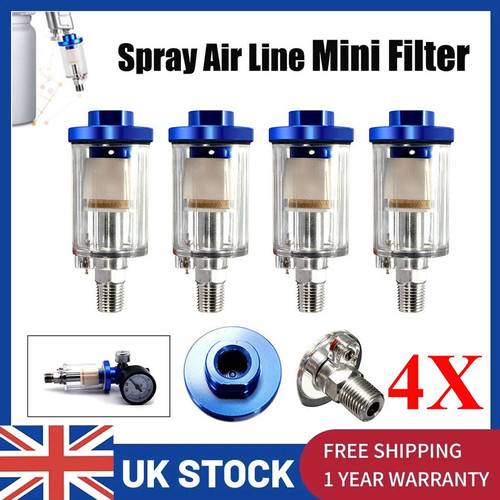 4pcs spray paint gun bsp - 1/4'',