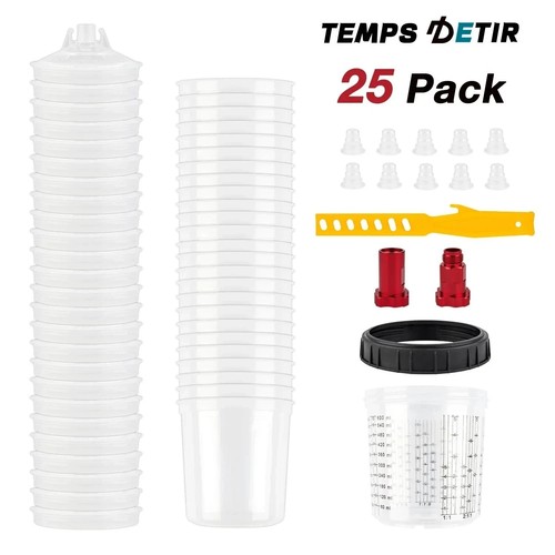 25pcs 600ml disposable - 600ml, paint